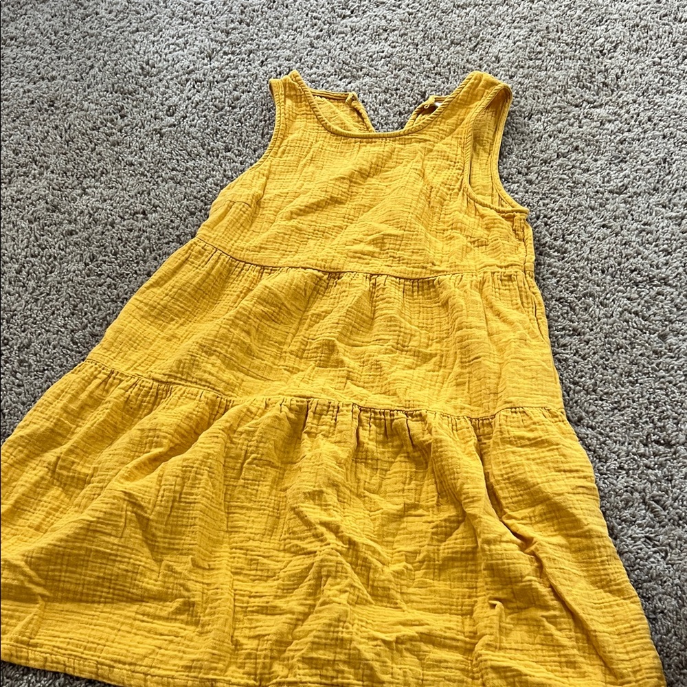 Universal Thread Kids Dress in Mustard Yellow